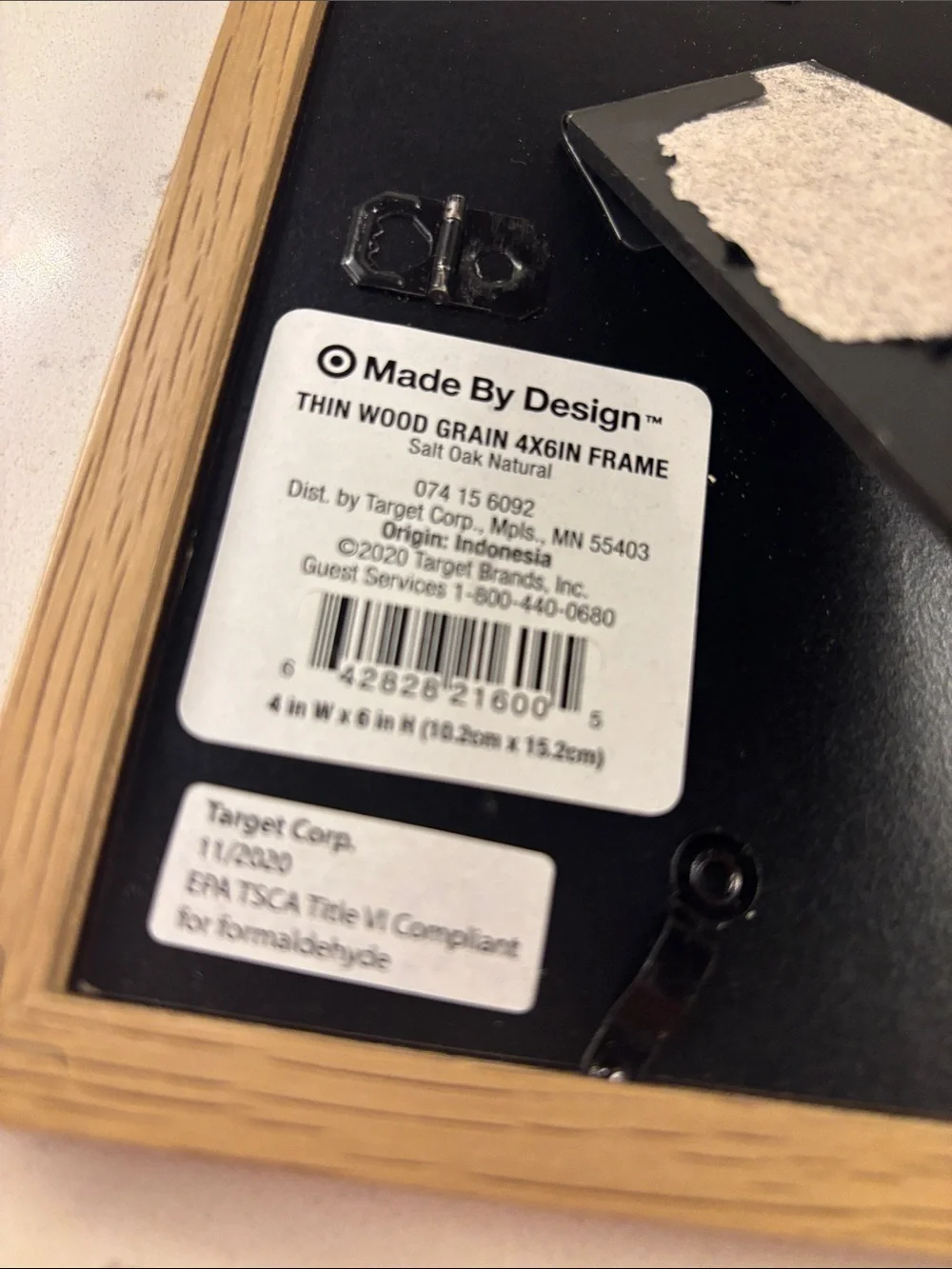 2 x Target 6x4 Salt Oak and Pink Gloss Photo Frame - Home Accents